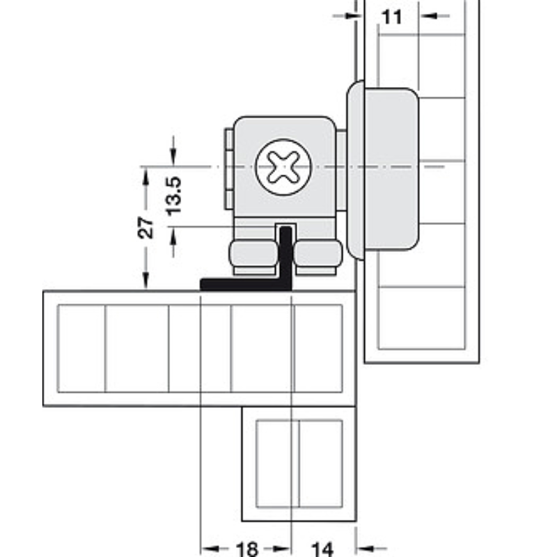 Thanh Dẫn Hướng Silent-Fold 40 Hafele 409.62.700