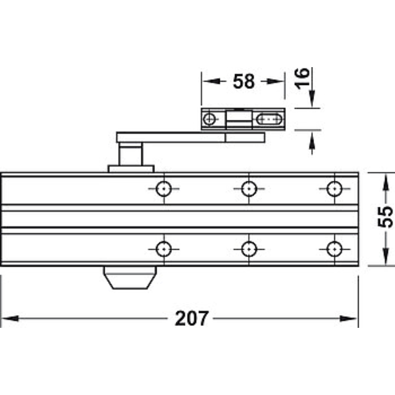 Thiết Bị Đóng Cửa Tự Động Hafele 931.84.639