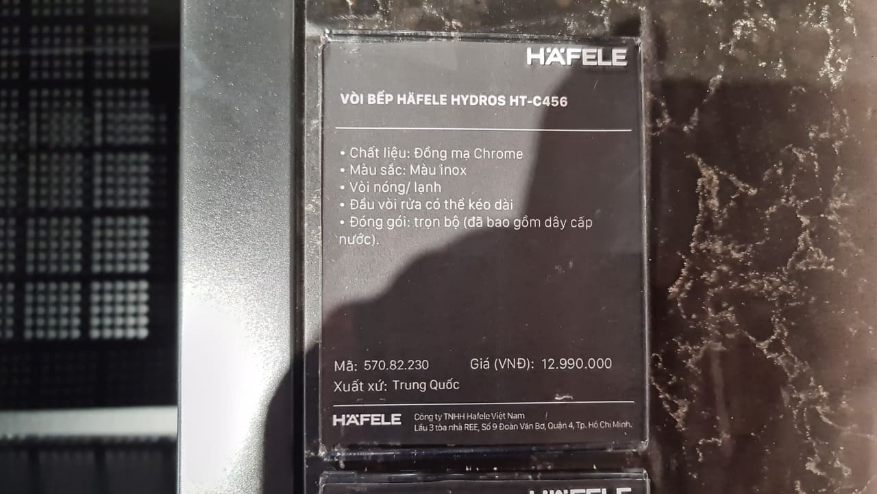 Vòi rửa chén Hafele HT20-CH1F187 / Đồng thau mạ Chrom, Mã số 570.82.230