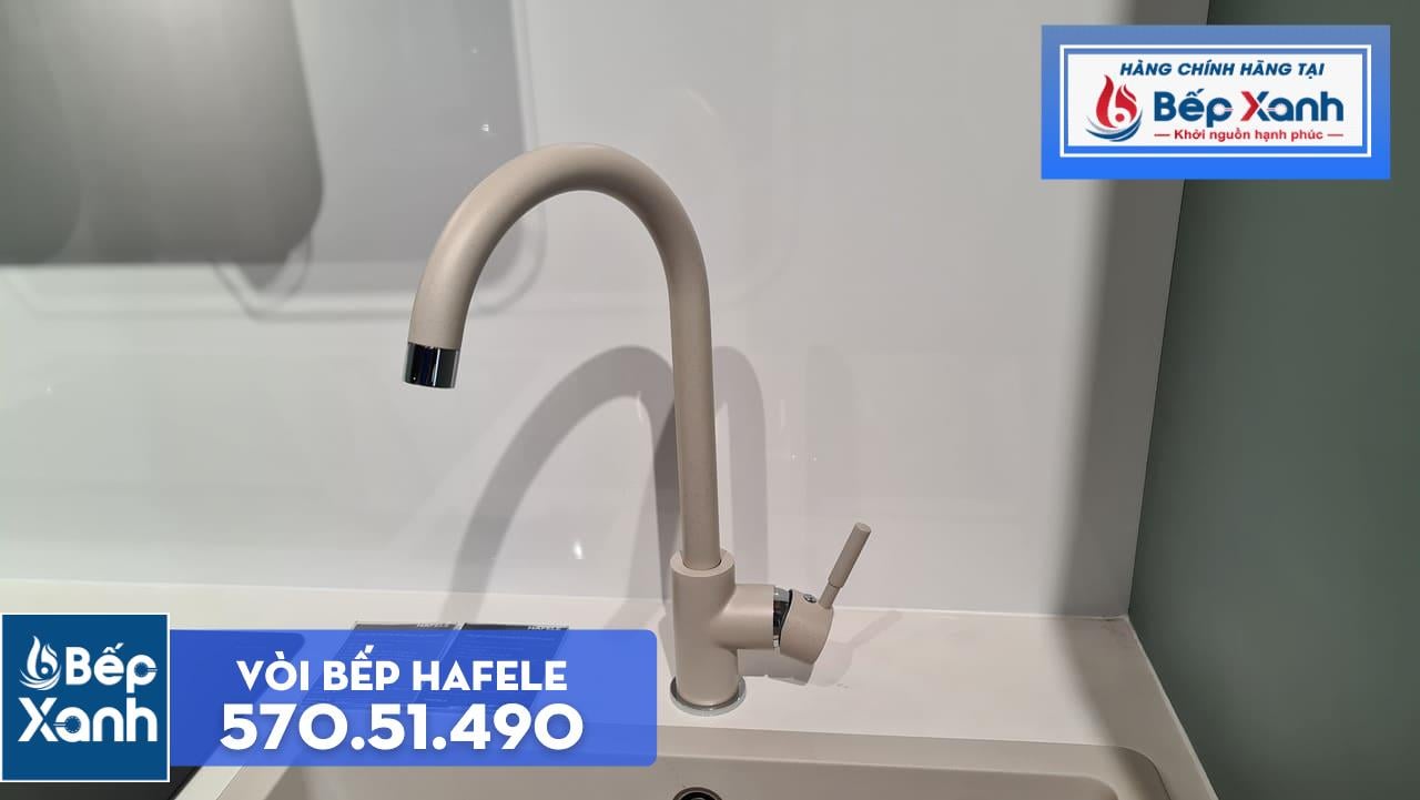 Vòi rửa chén Hafele HT19-GH1F270 570.51.490 - Vòi mạ màu đá tuyệt đẹp