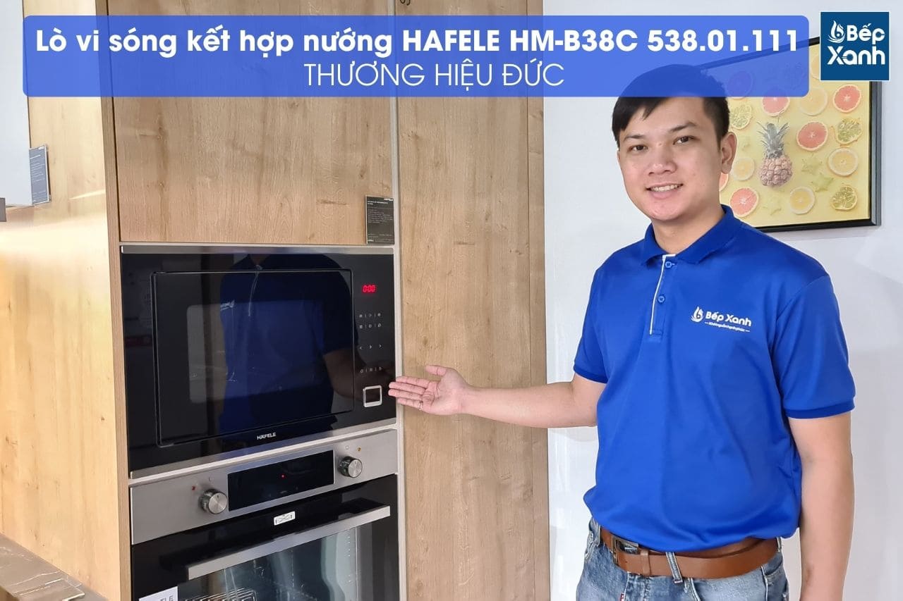 Lò vi sóng kết hợp nướng âm tủ Hafele HM-B38C 538.01.111