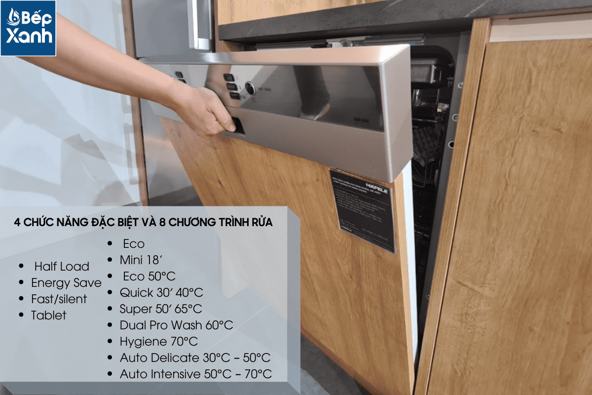 Máy rửa chén bán âm Hafele HDW-HI60C 533.23.120