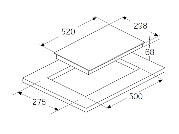 Bếp từ Domino Hafele HC–I302B 536.01.670