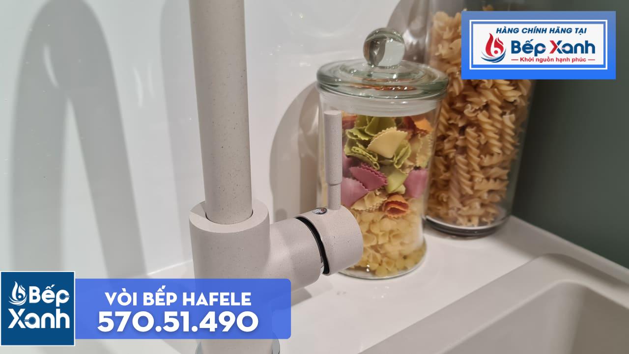 Vòi rửa chén Hafele HT19-GH1F270 570.51.490 - Vòi mạ màu đá tuyệt đẹp