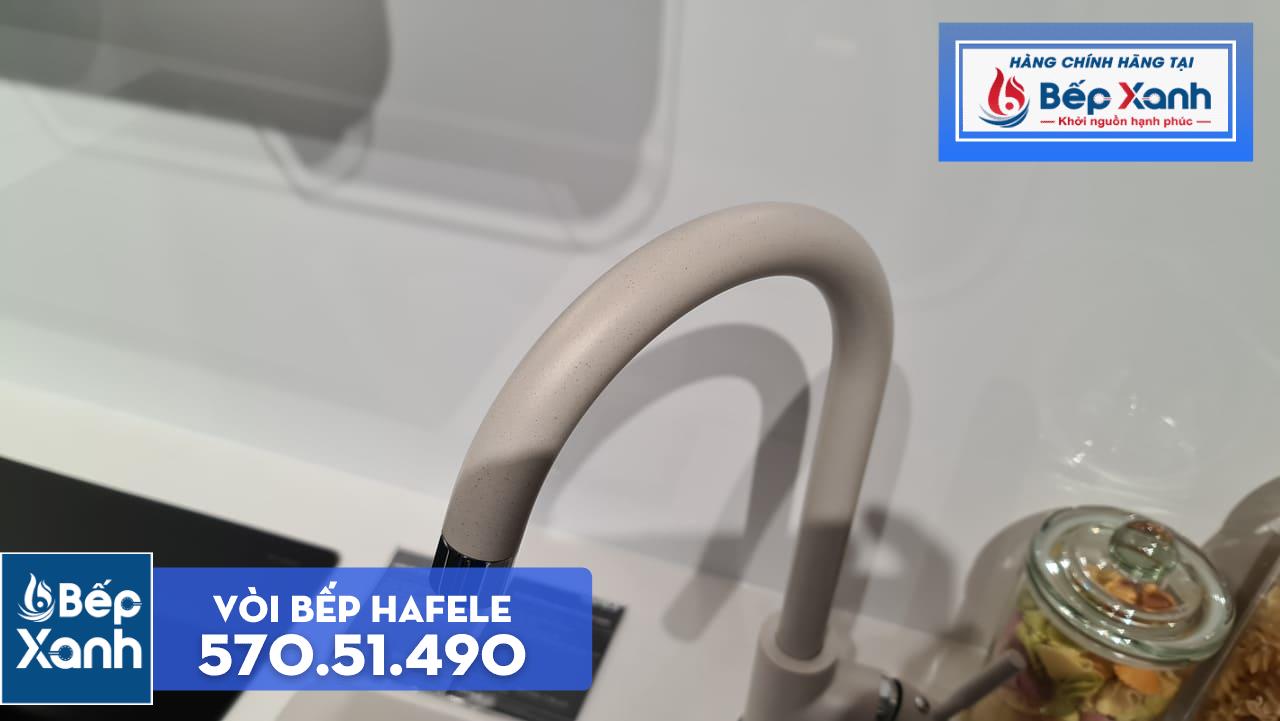 Vòi rửa chén Hafele HT19-GH1F270 570.51.490 - Vòi mạ màu đá tuyệt đẹp