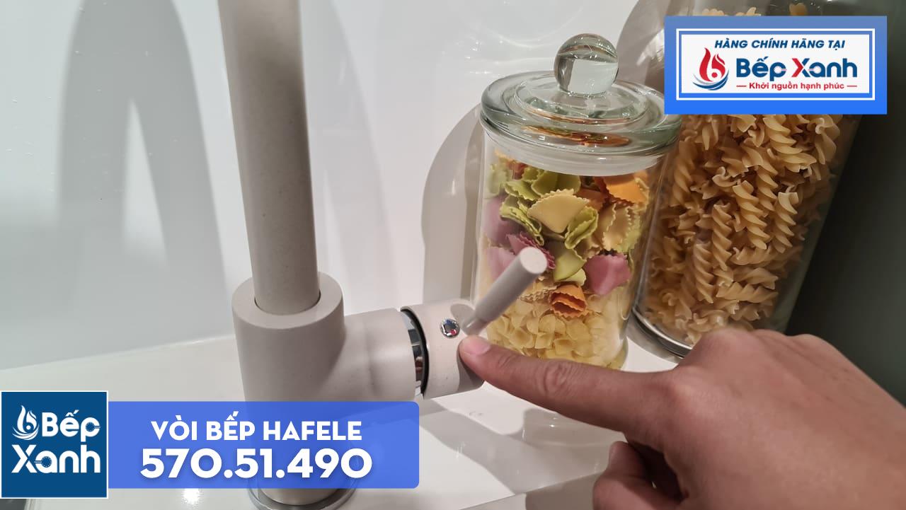 Vòi rửa chén Hafele HT19-GH1F270 570.51.490 - Vòi mạ màu đá tuyệt đẹp
