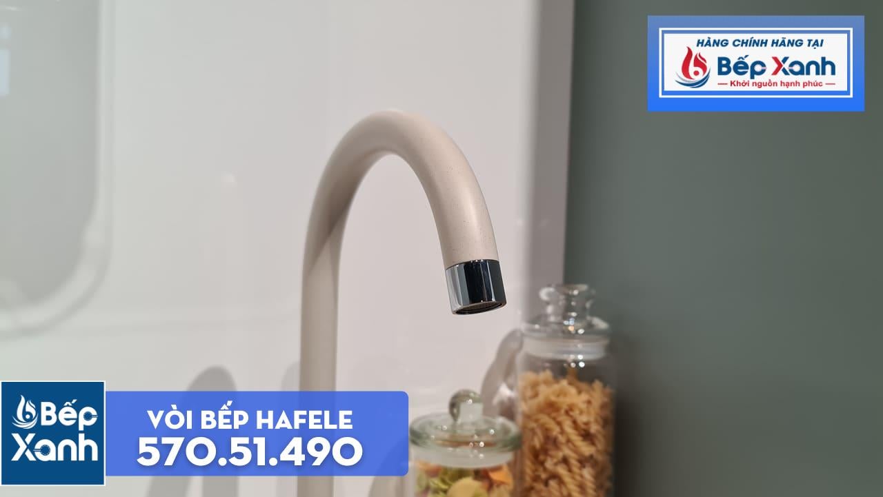 Vòi rửa chén Hafele HT19-GH1F270 570.51.490 - Vòi mạ màu đá tuyệt đẹp
