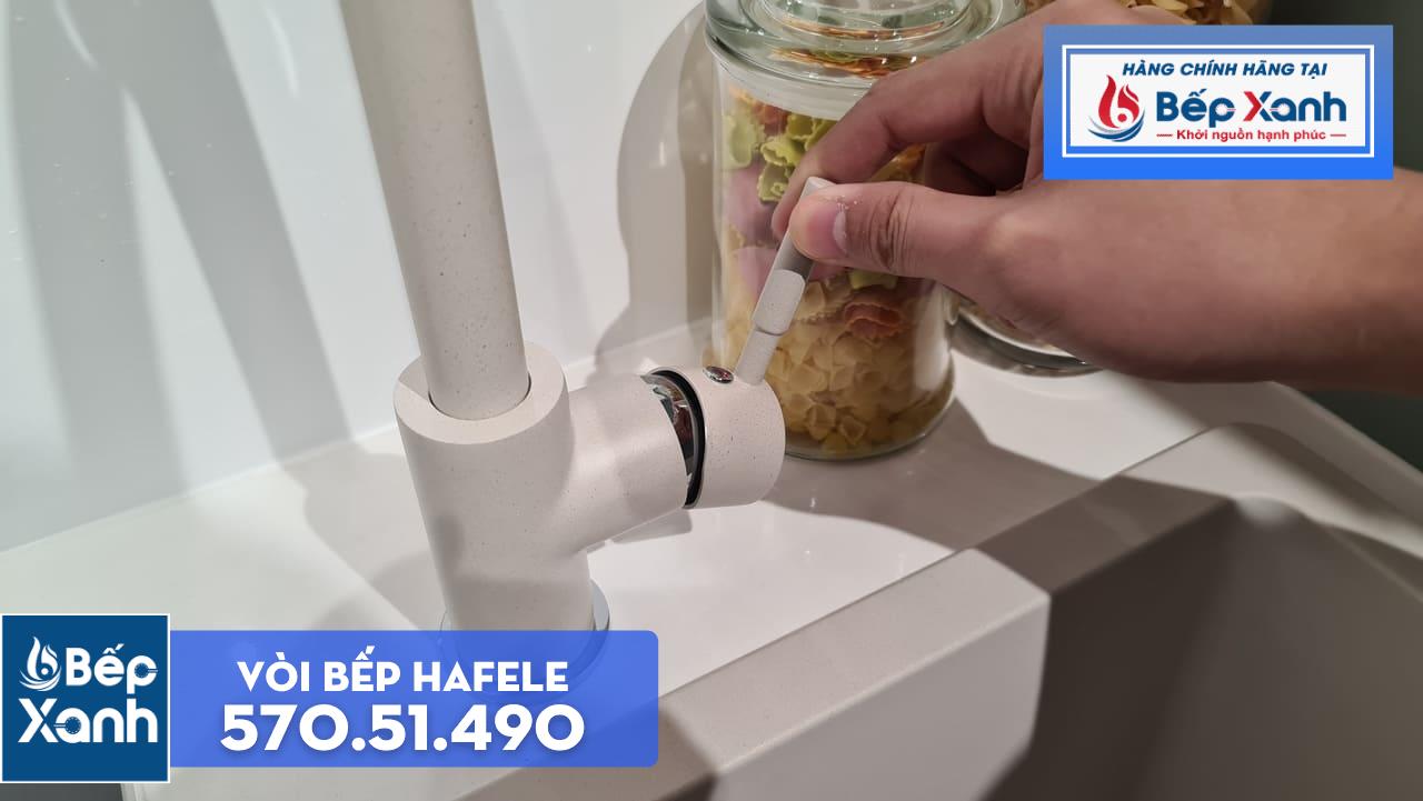 Vòi rửa chén Hafele HT19-GH1F270 570.51.490 - Vòi mạ màu đá tuyệt đẹp