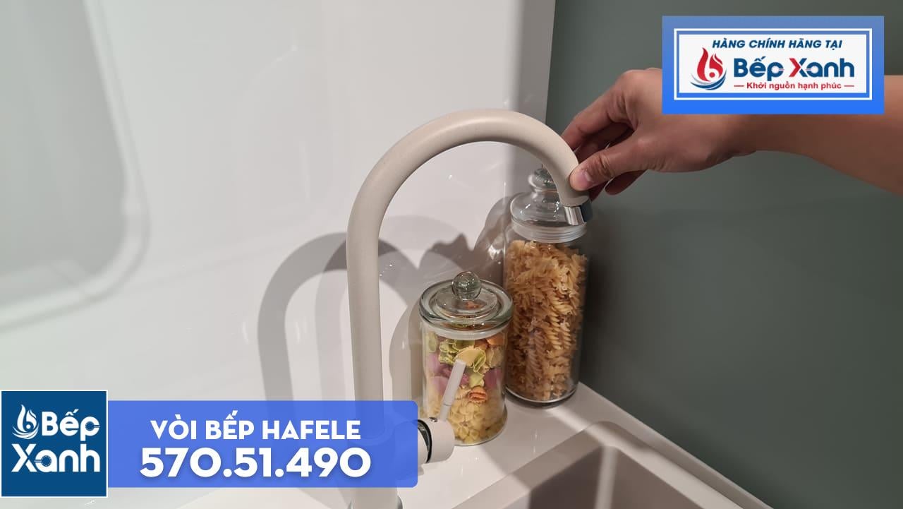 Vòi rửa chén Hafele HT19-GH1F270 570.51.490 - Vòi mạ màu đá tuyệt đẹp