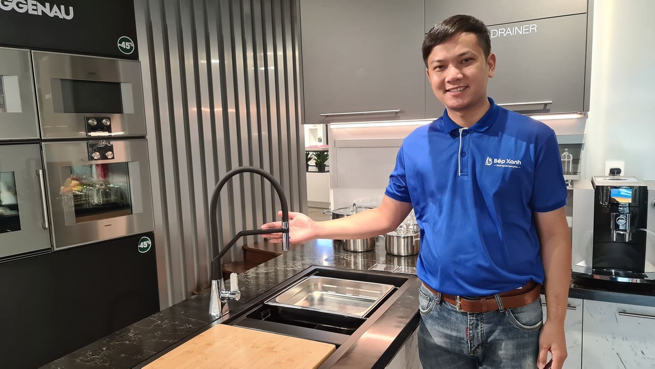 Vòi rửa chén Hafele HT20-CH1F187 / Đồng thau mạ Chrom, Mã số 570.82.230