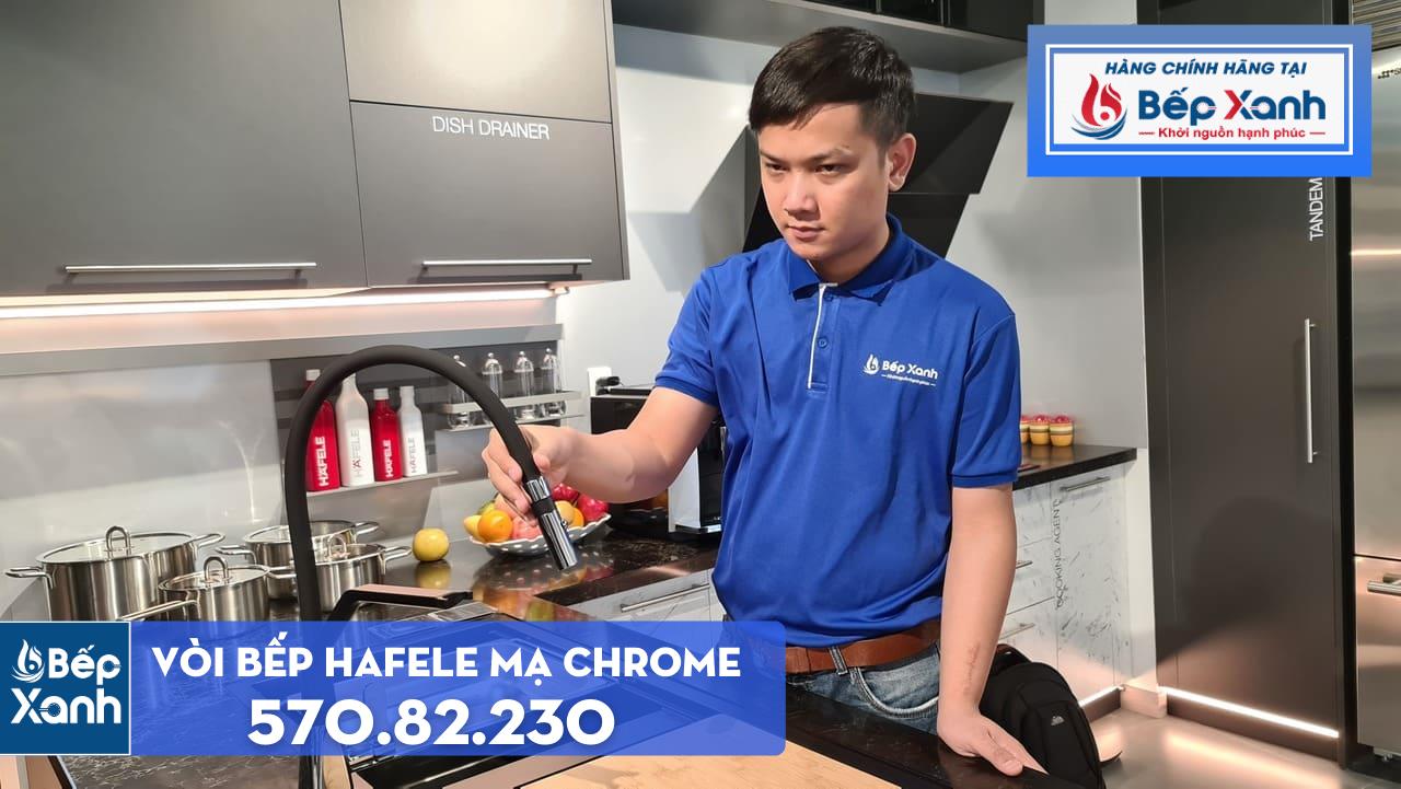 Vòi rửa chén Hafele HT20-CH1F187 / Đồng thau mạ Chrom, Mã số 570.82.230