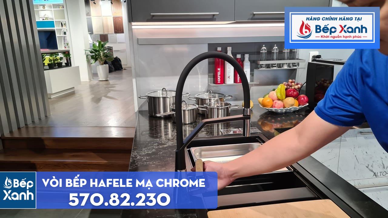 Vòi rửa chén Hafele HT20-CH1F187 / Đồng thau mạ Chrom, Mã số 570.82.230