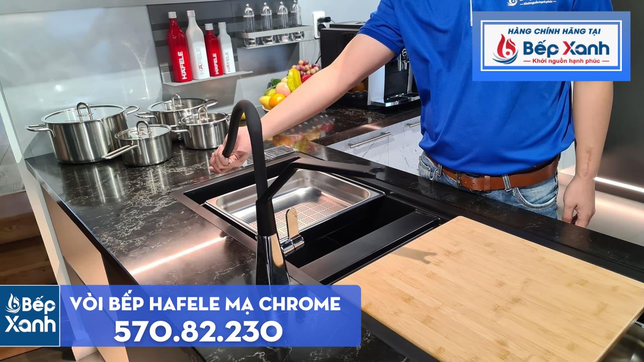 Vòi rửa chén Hafele HT20-CH1F187 / Đồng thau mạ Chrom, Mã số 570.82.230