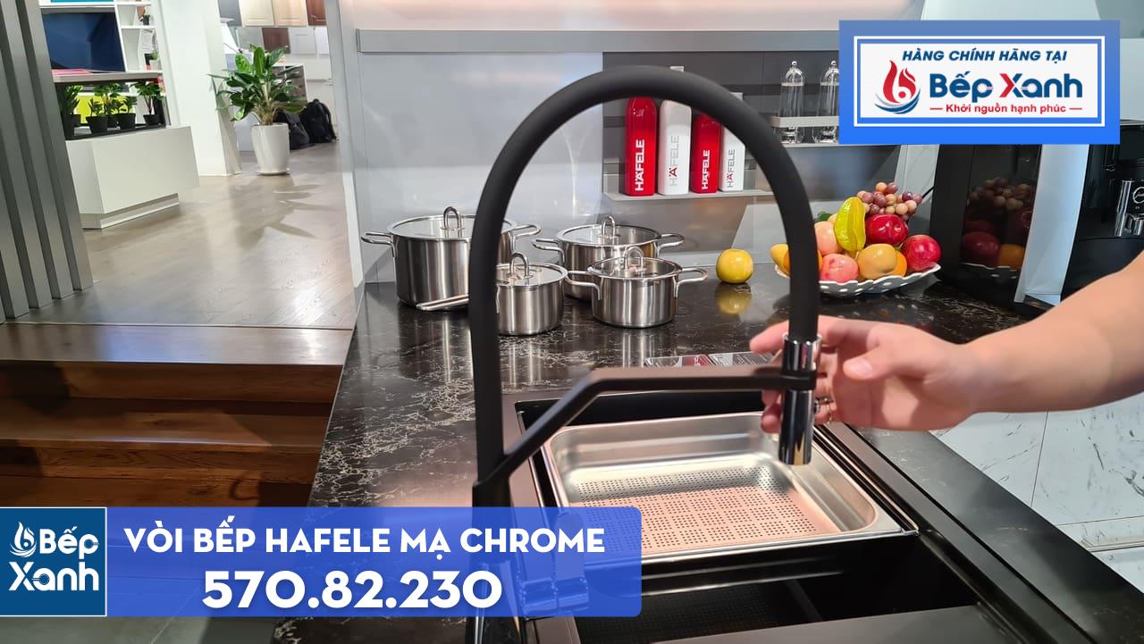 Vòi rửa chén Hafele HT20-CH1F187 / Đồng thau mạ Chrom, Mã số 570.82.230