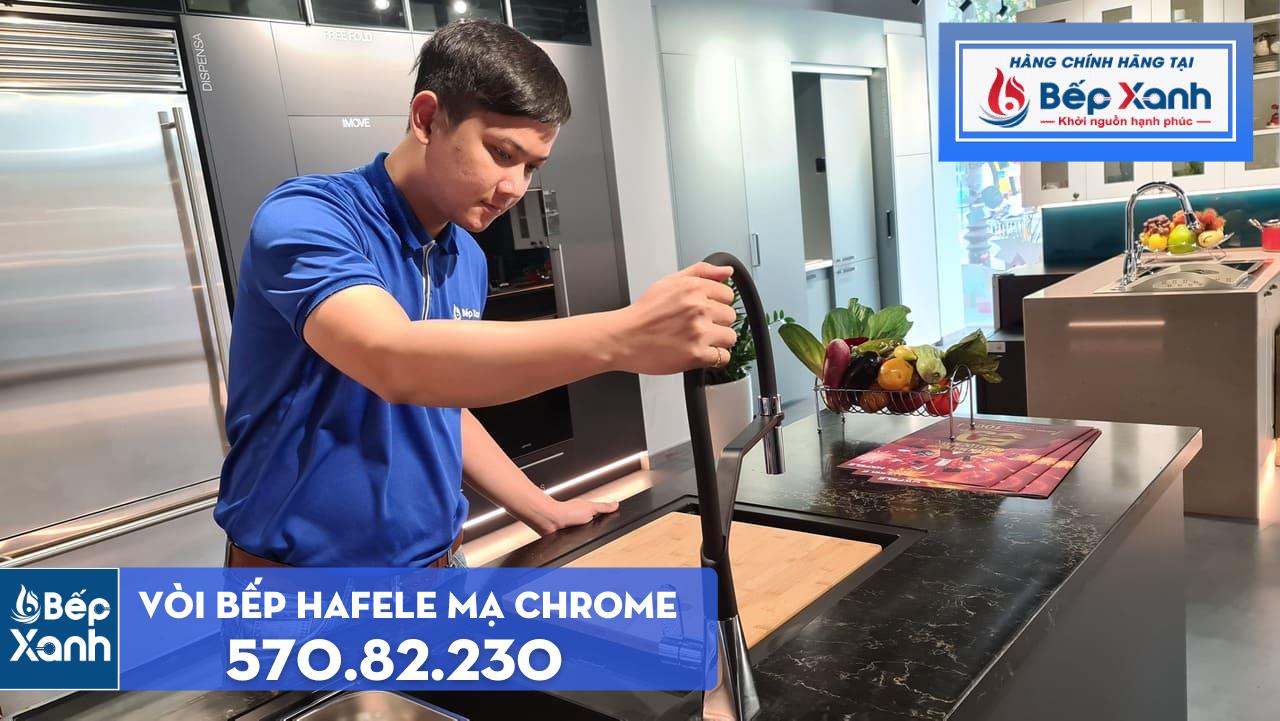 Vòi rửa chén Hafele HT20-CH1F187 / Đồng thau mạ Chrom, Mã số 570.82.230