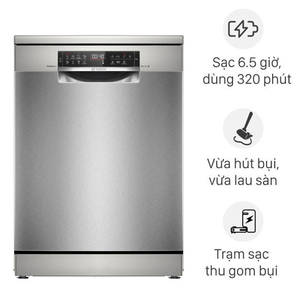 Máy rửa chén Bosch SMS6ZCI16E series 6, sấy Zeolith