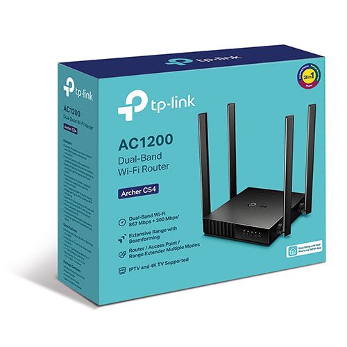 Router Wifi TP-Link Archer C54 băng tần kép AC1200