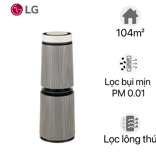 Máy lọc không khí LG Puricare 360 Alpha 2 Tầng AS10GDBY0 BE