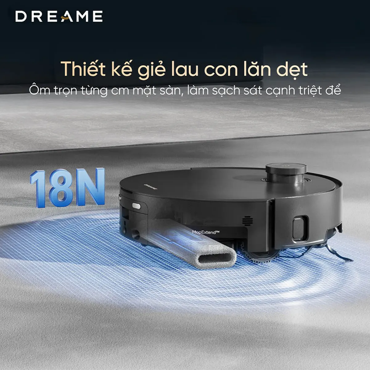 Robot hút bụi lau sàn Dreame Aqua 10 Pro Track