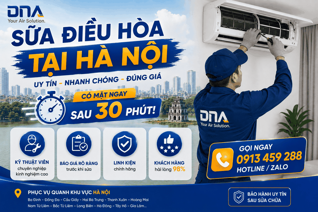Sửa Điều Hòa Tại Hà Nội Uy Tín - Nhanh Chóng -  Đúng Giá
