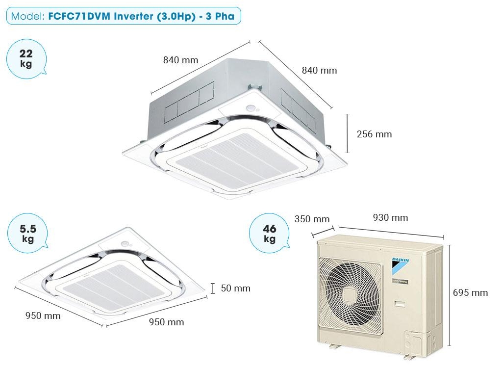 Tư vấn lắp máy lạnh âm trần 3hp chuẩn kỹ thuật và tối ưu