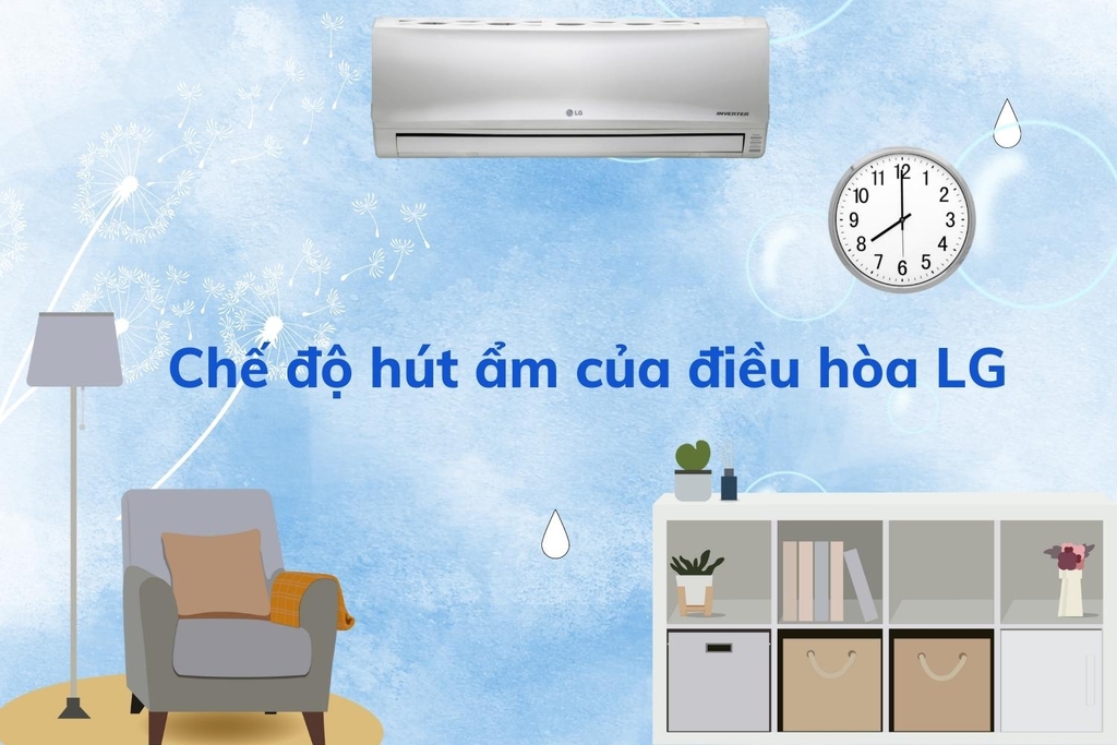 Chế độ giọt nước ở điều hòa LG là gì? Cách dùng đúng và khi nào nên bật