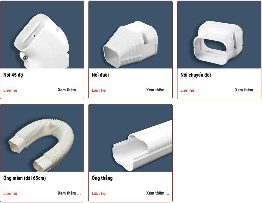 Ghen hộp nhựa cho điều hòa