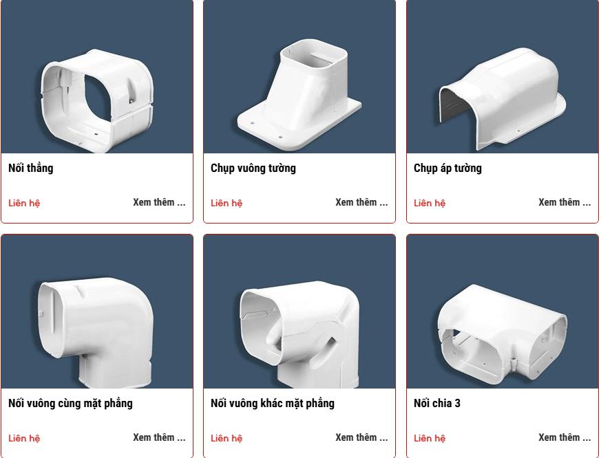 Ghen hộp nhựa cho điều hòa