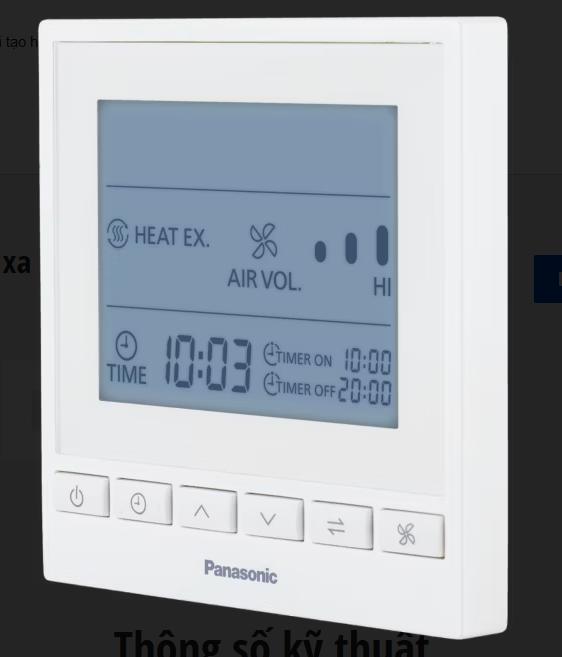Điều Khiển LCD Cho ERV DC, Hỗ Trợ RS485 & BMS – Panasonic FV-SWGR1