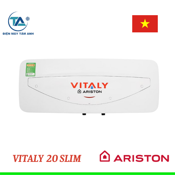 Bình nóng lạnh Ariston 20 lít ngang Vitaly 20 SLIM