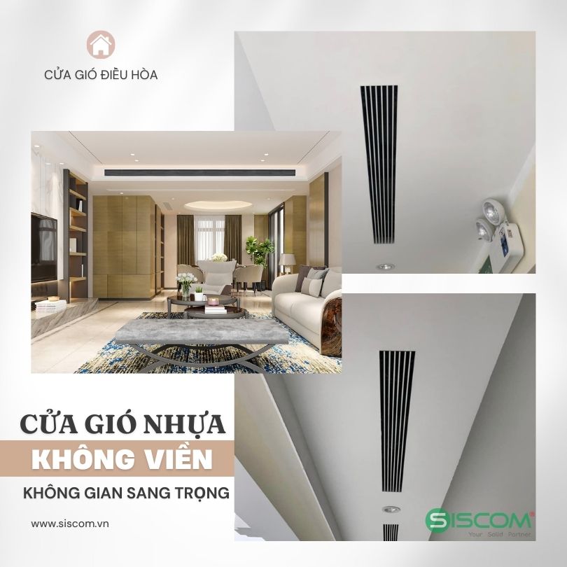 Cửa gió điều hòa nhựa không viền