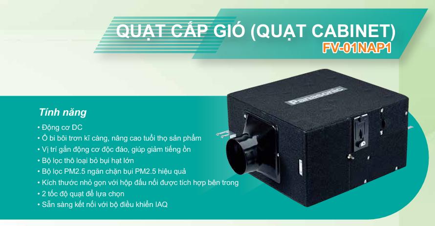 Máy cấp khí tươi lọc bụi mịn Panasonic FV-01NAP1 Loại 1 chiều cấp