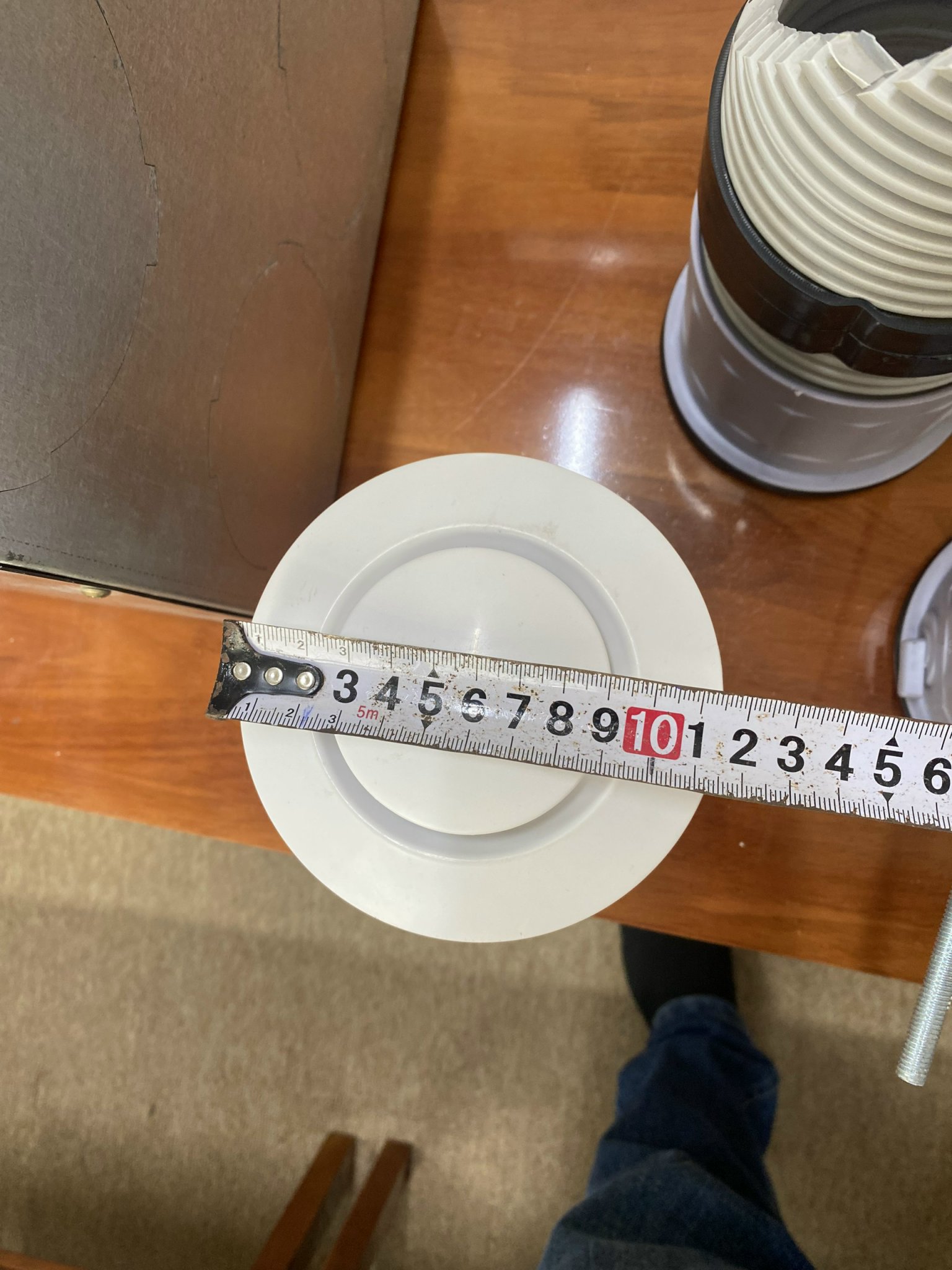 Cửa gió khí tươi tròn ABS D150mm Loại Trơn