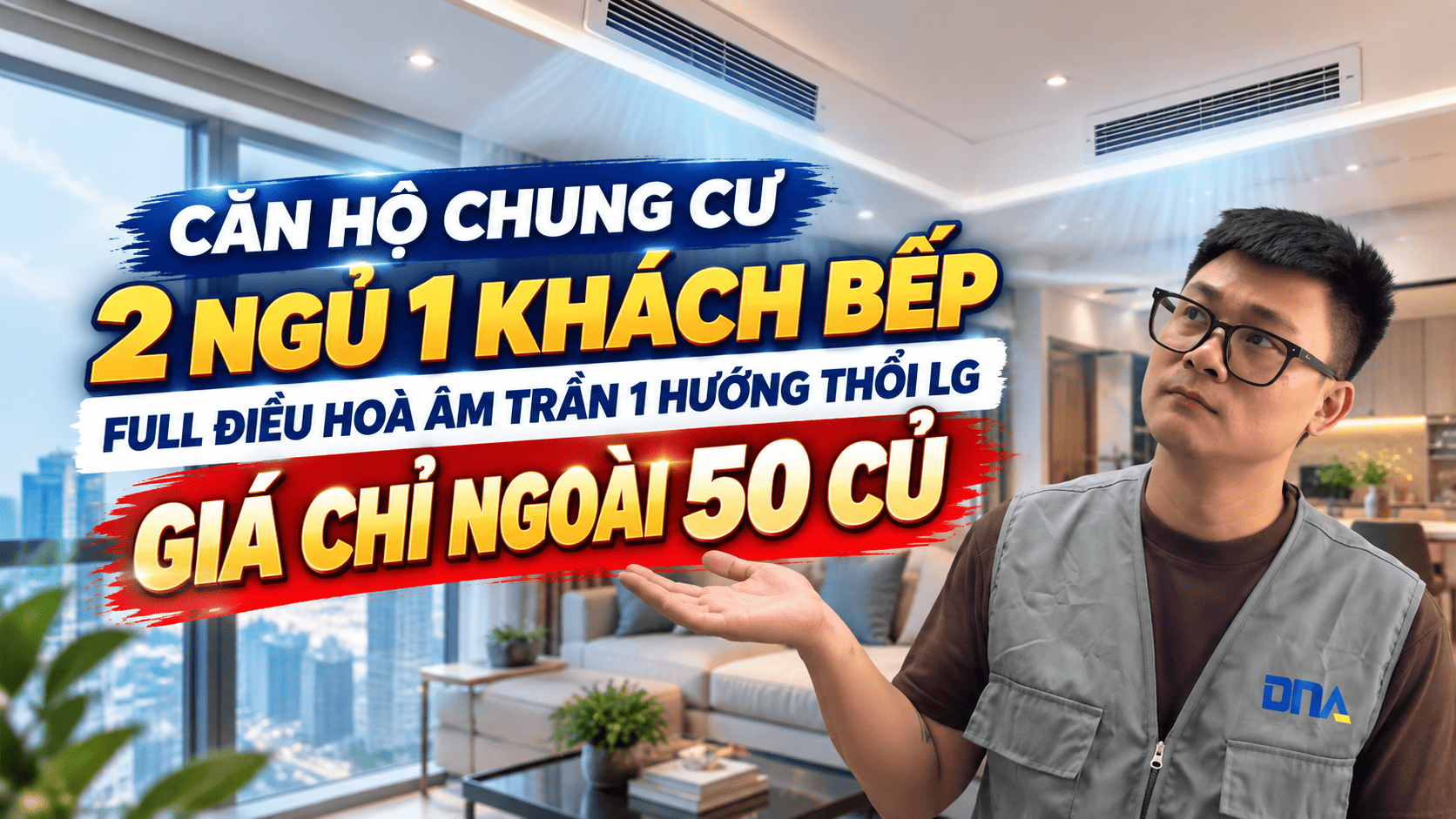 Combo Điều Hoà Multi LG Âm Trần 1 hướng thổi Cho Căn Hộ 2 Ngủ + 1 khách bếp