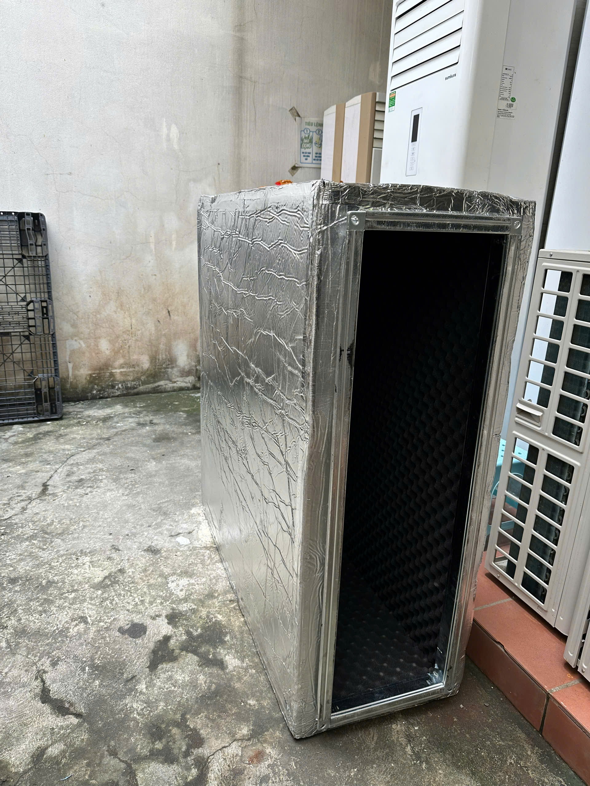Côn Đầu Máy Tiêu Âm Cho Điều Hòa Âm Trần Nối Ống Gió