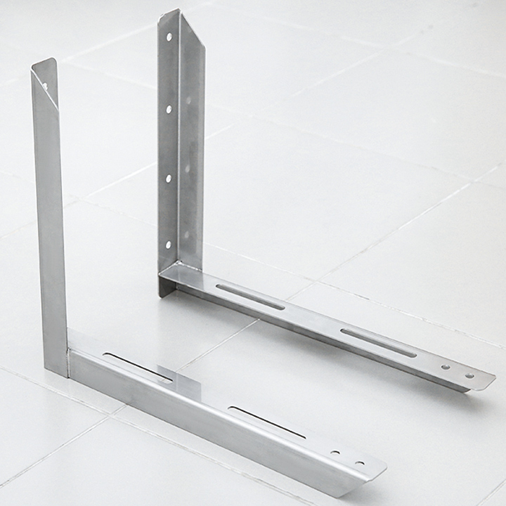 Chân giá điều hòa công suất 18.000 btu - Loại sắt sơn nhũ bạc bao gồm bộ ốc vít