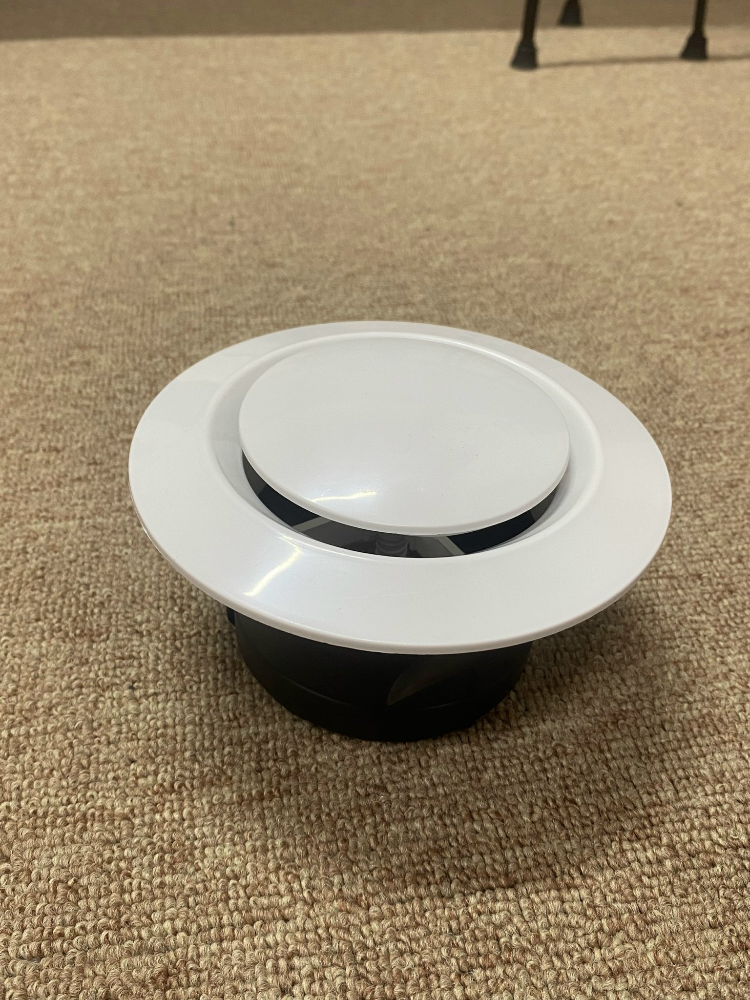 Cửa gió khí tươi nhựa ABS Tròn D200mm Loại Trơn