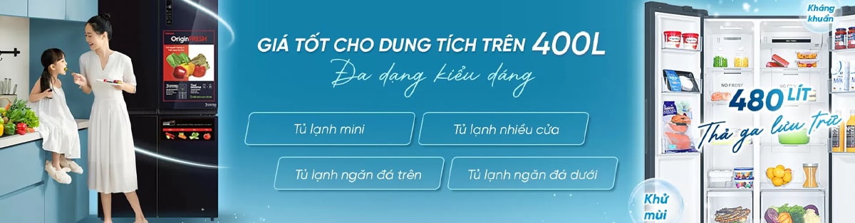 Banner quảng cáo tủ lạnh dung tích lớn, tủ đông Funiki, tủ mát gia đình – Ưu đãi hấp dẫn tại DNA