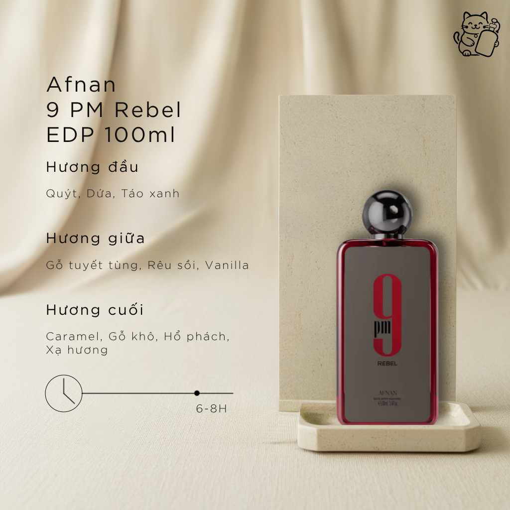 Afnan 9 PM Rebel EDP 100ml