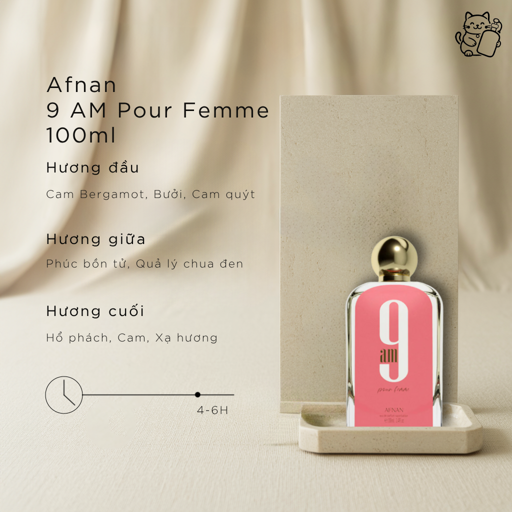 Afnan 9 AM Femme 100ml