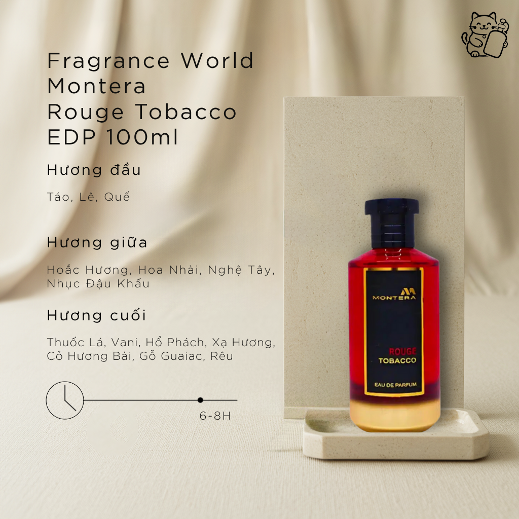 Fragrance World Montera Rouge Tobacco EDP 100ml