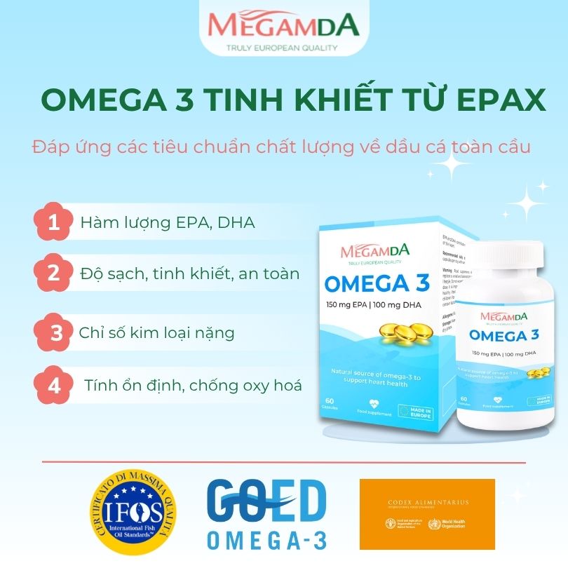 omega 3 Megamda - Omega tinh khiết từ Epax