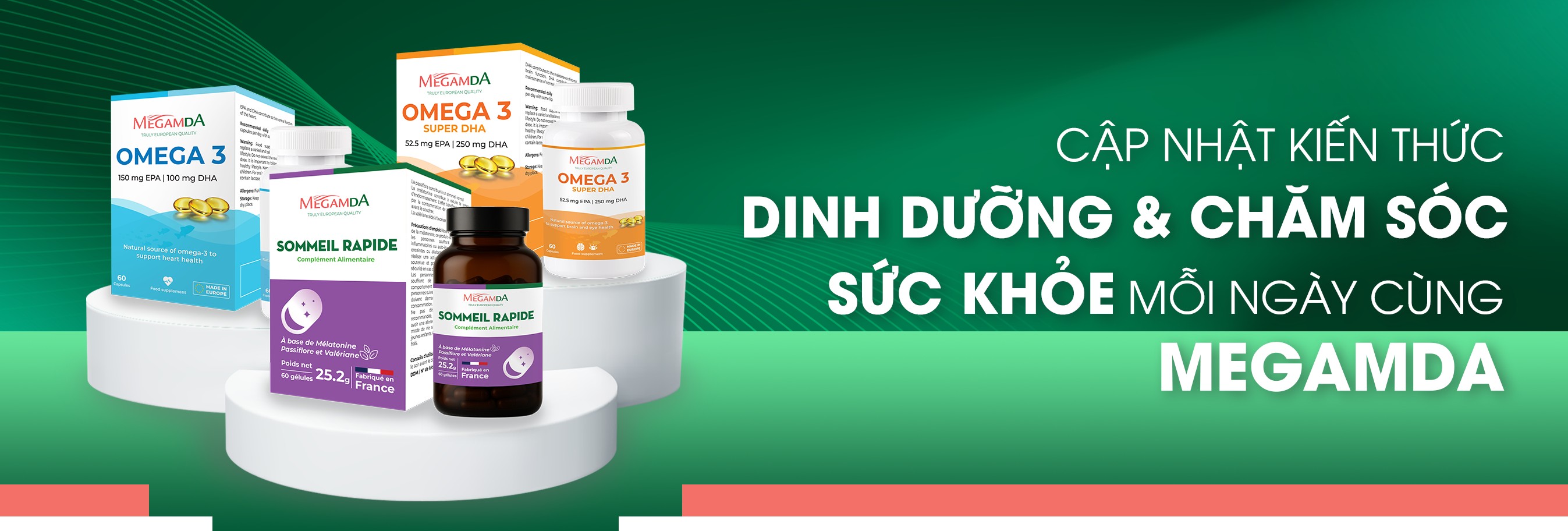 Bắt kịp xu hướng sống khỏe mỗi ngày cùng Megamda