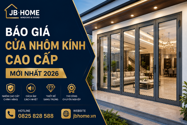 Báo Giá Cửa Nhôm Kính Cao Cấp 2026 | JB HOME Nghệ An - Hà Tĩnh