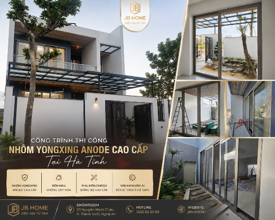 Thi Công Công Trình Cửa Nhôm Yongxing Anode Cao Cấp Tại Hà Tĩnh – Đẳng Cấp Từ Chất Liệu Đến Hoàn Thiện