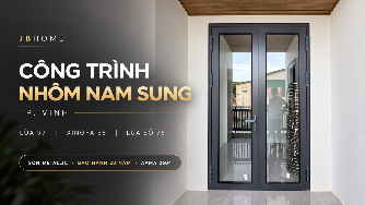 Công trình sử dụng nhôm Nam Sung tại TP. Vinh