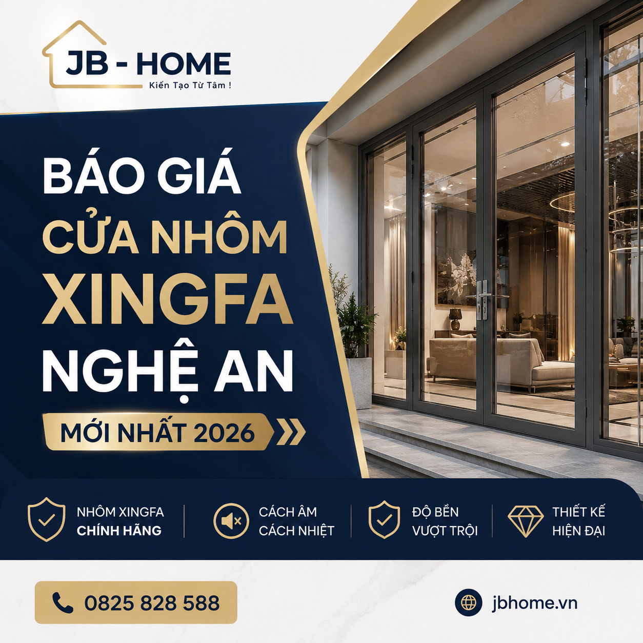 BÁO GIÁ CỬA NHÔM XINGFA NGHỆ AN MỚI NHẤT 2026