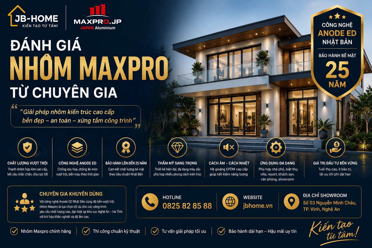 Đánh Giá Nhôm Maxpro Từ Chuyên Gia | Có Nên Lựa Chọn? - JB HOME