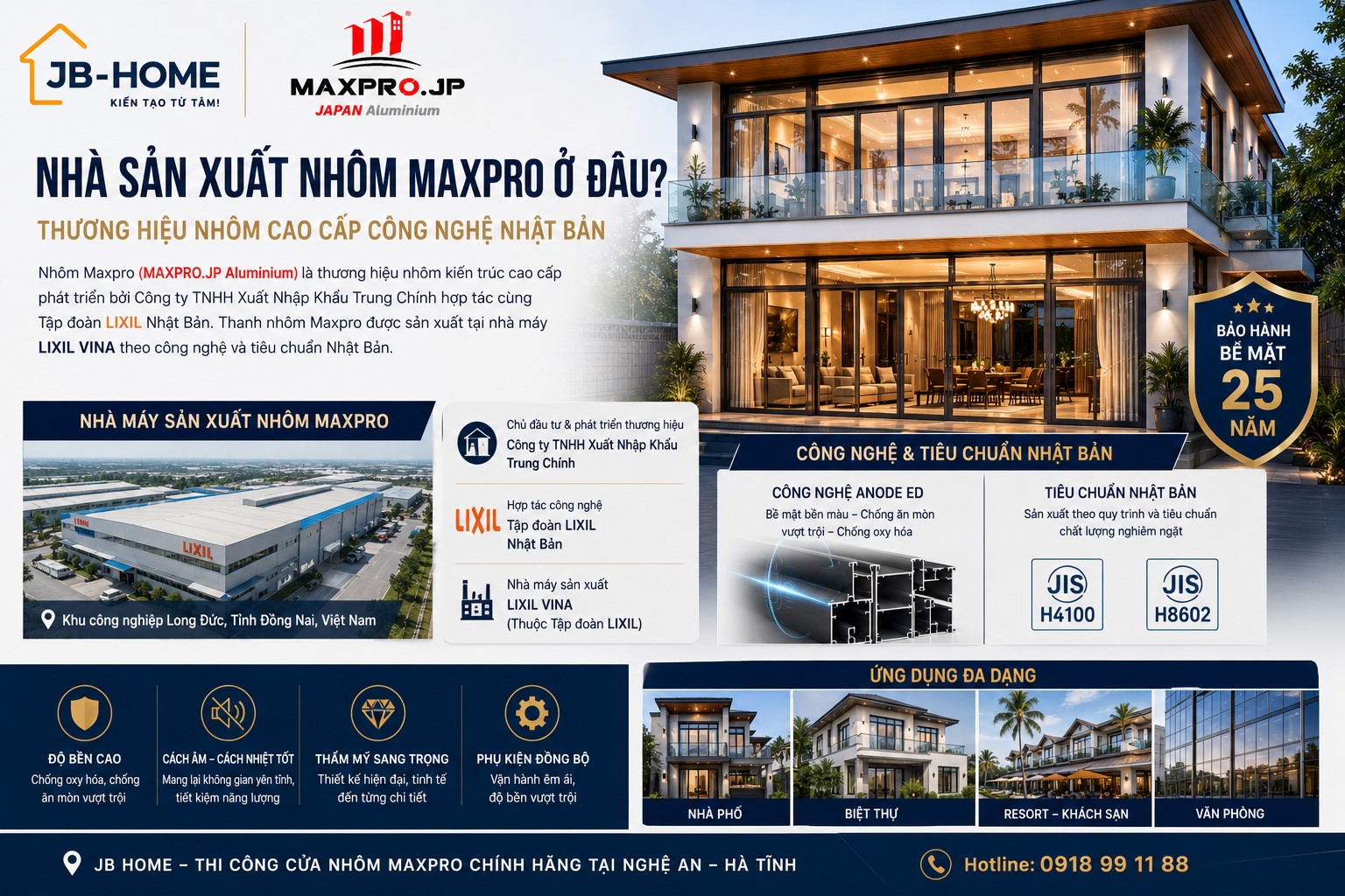 Nhà Sản Xuất Nhôm Maxpro Ở Đâu? Nguồn Gốc Xuất Xứ Thực Tế Của Nhôm Maxpro JP