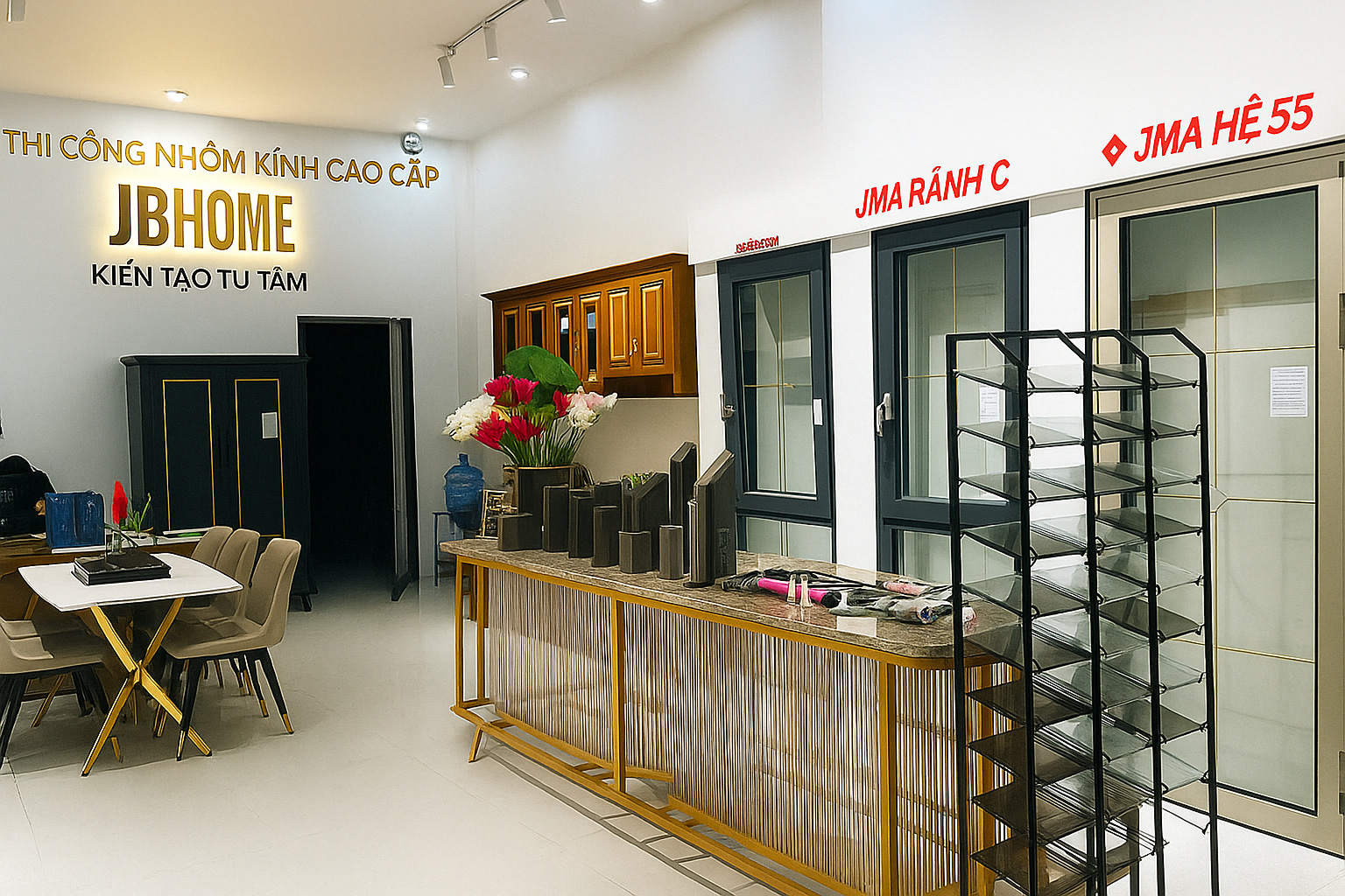 Top 5 Đơn Vị Thi Công Nhôm Kính Uy Tín Tại TP Vinh – JBHOME Dẫn Đầu Về Chất Lượng